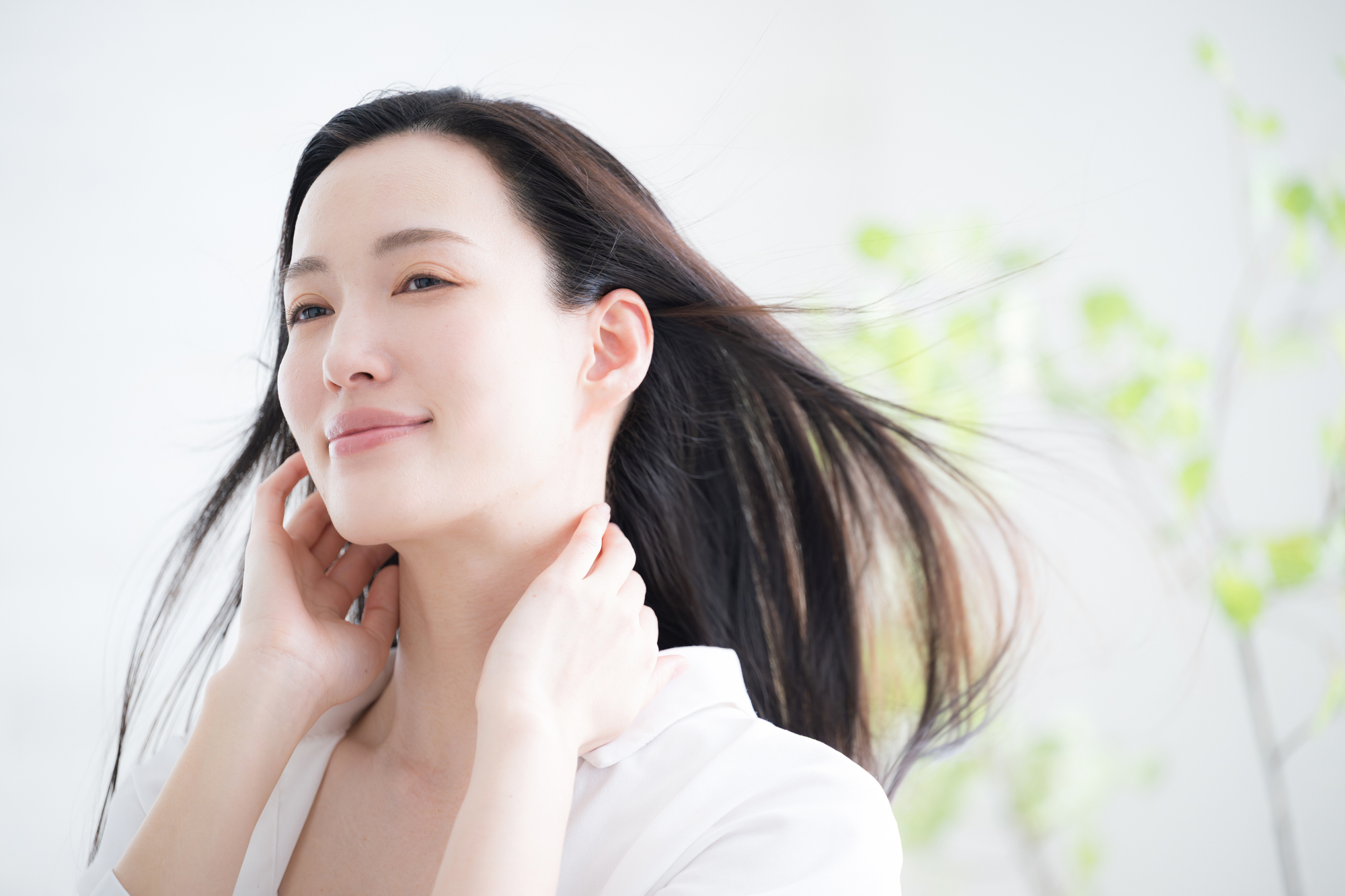 美髪の女性