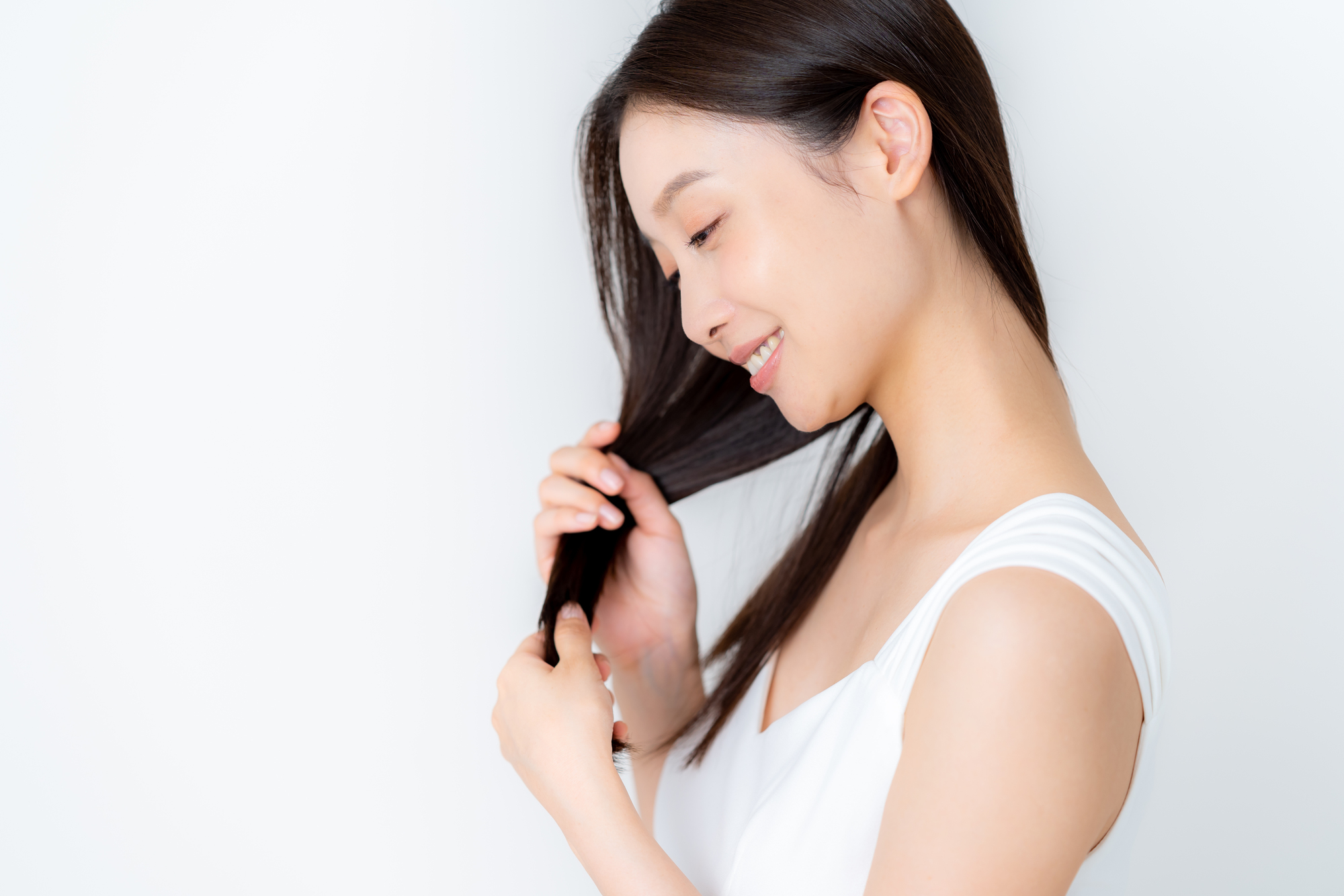 美髪の女性