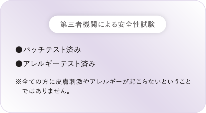 第三者による安全性試験の説明