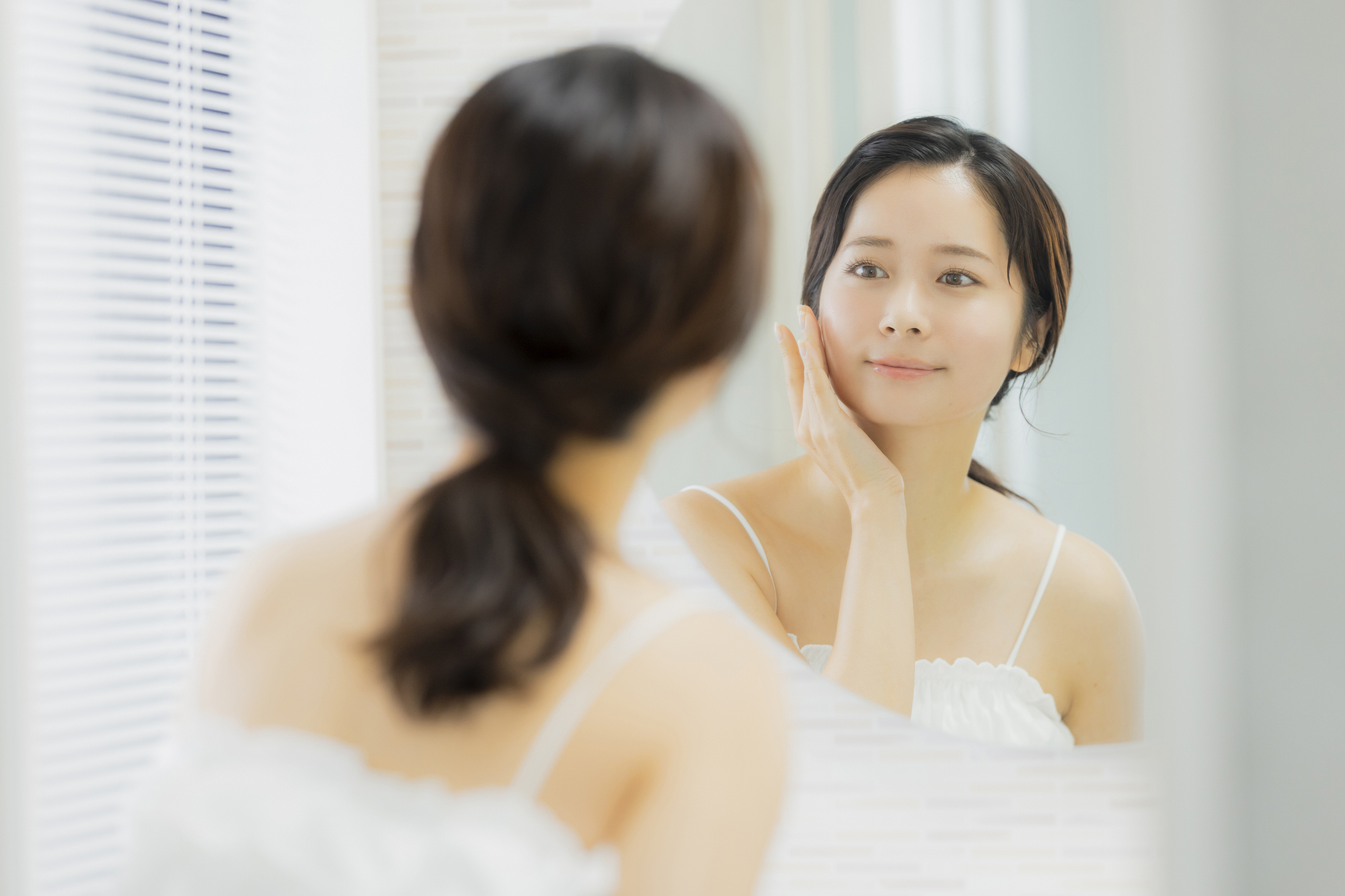 美肌の女性