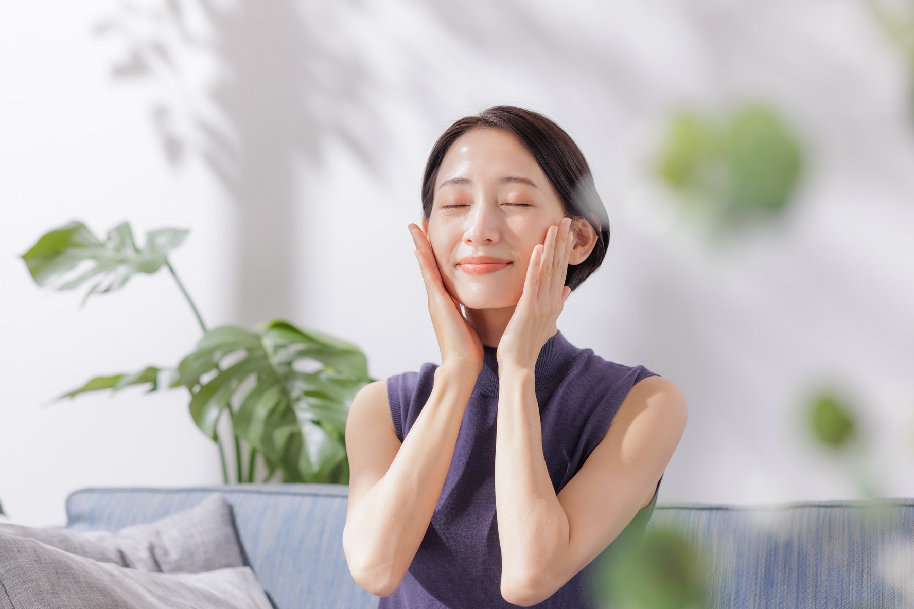 美肌の女性