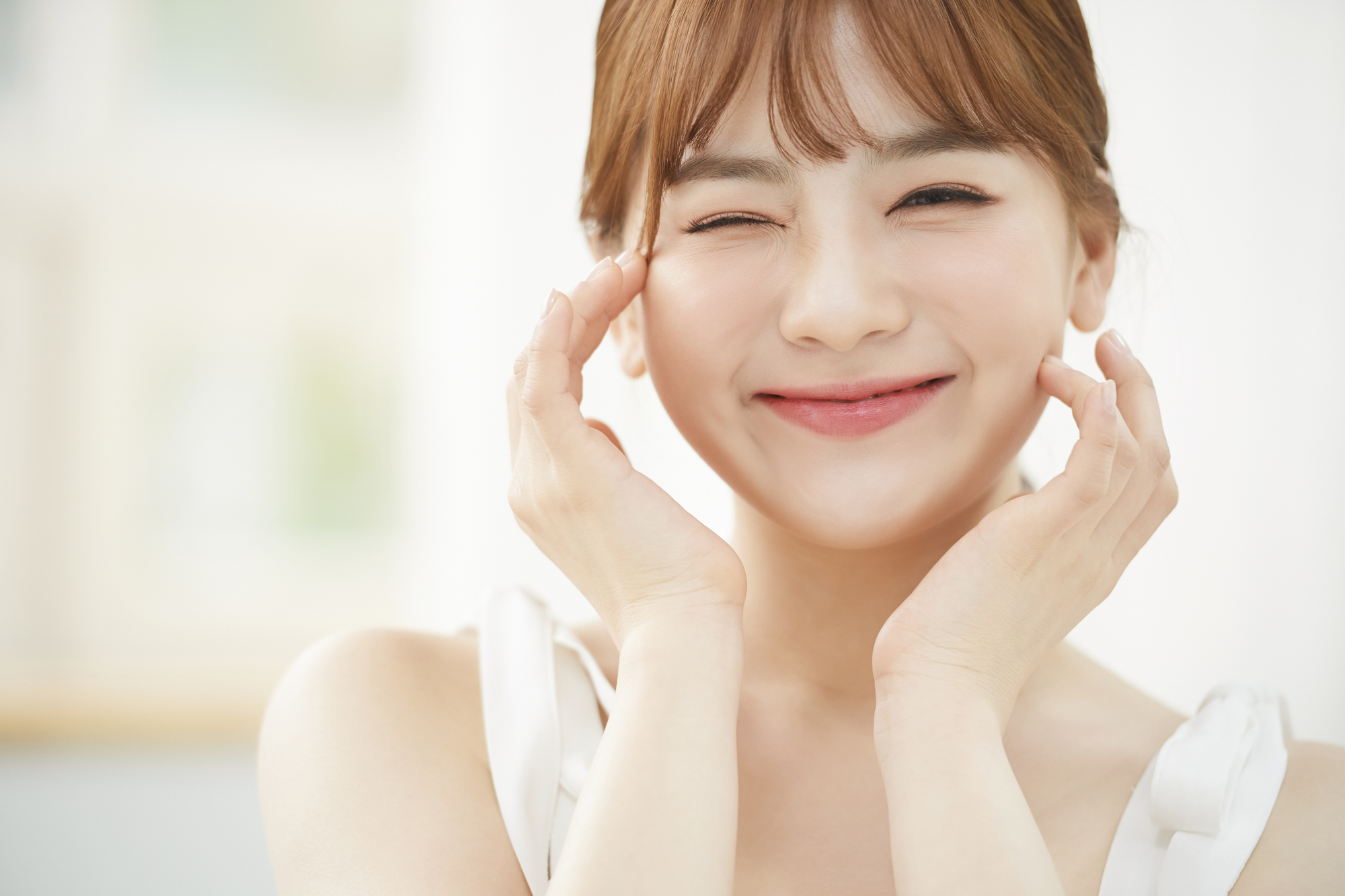 美肌の女性