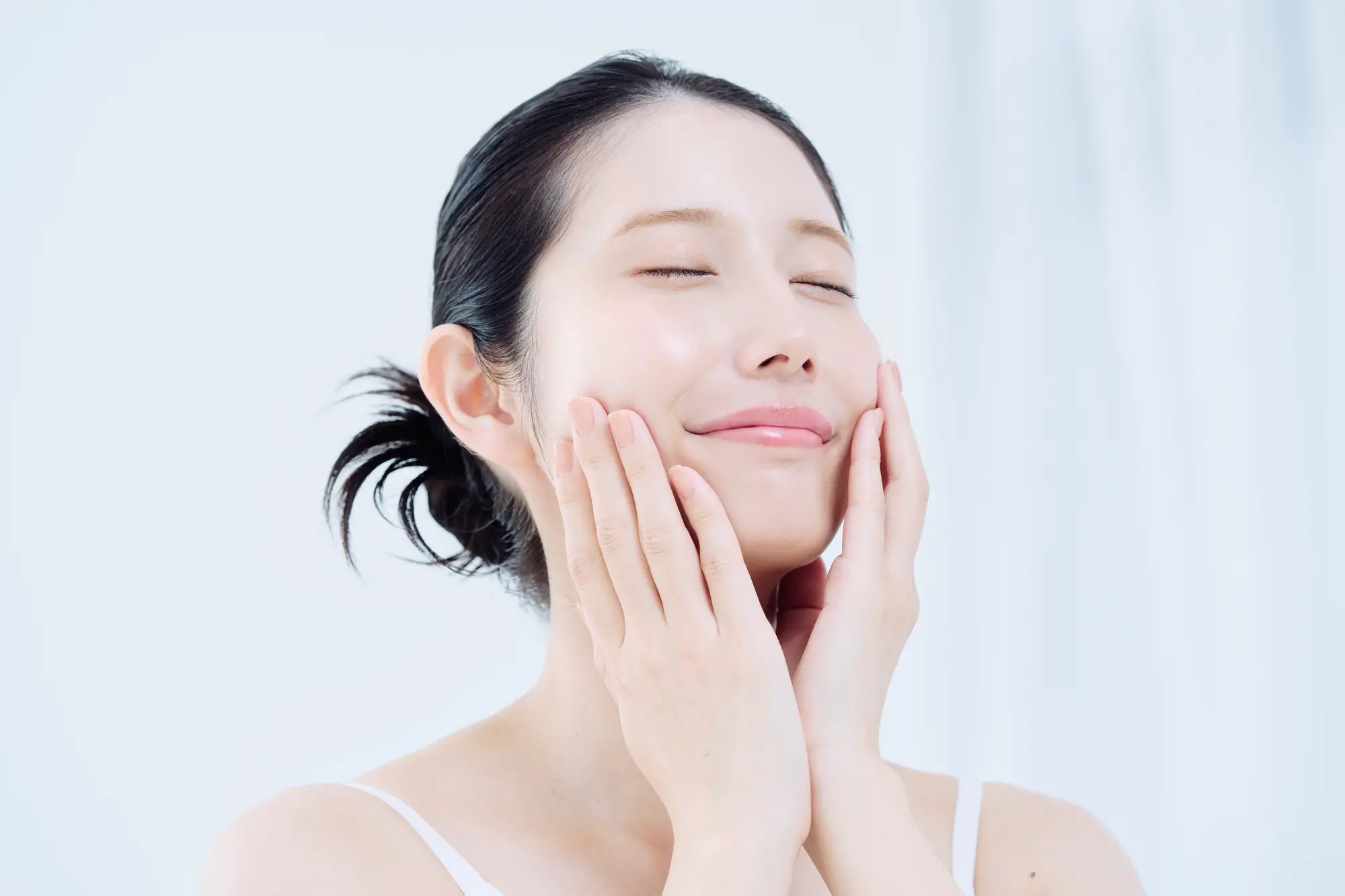 美肌の女性