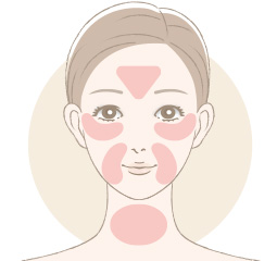 使用方法のイラスト：ポイントケア