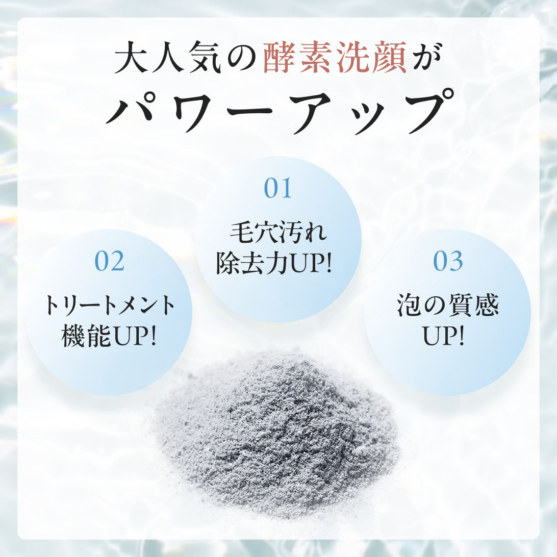大人気の酵素洗顔がパワーアップ