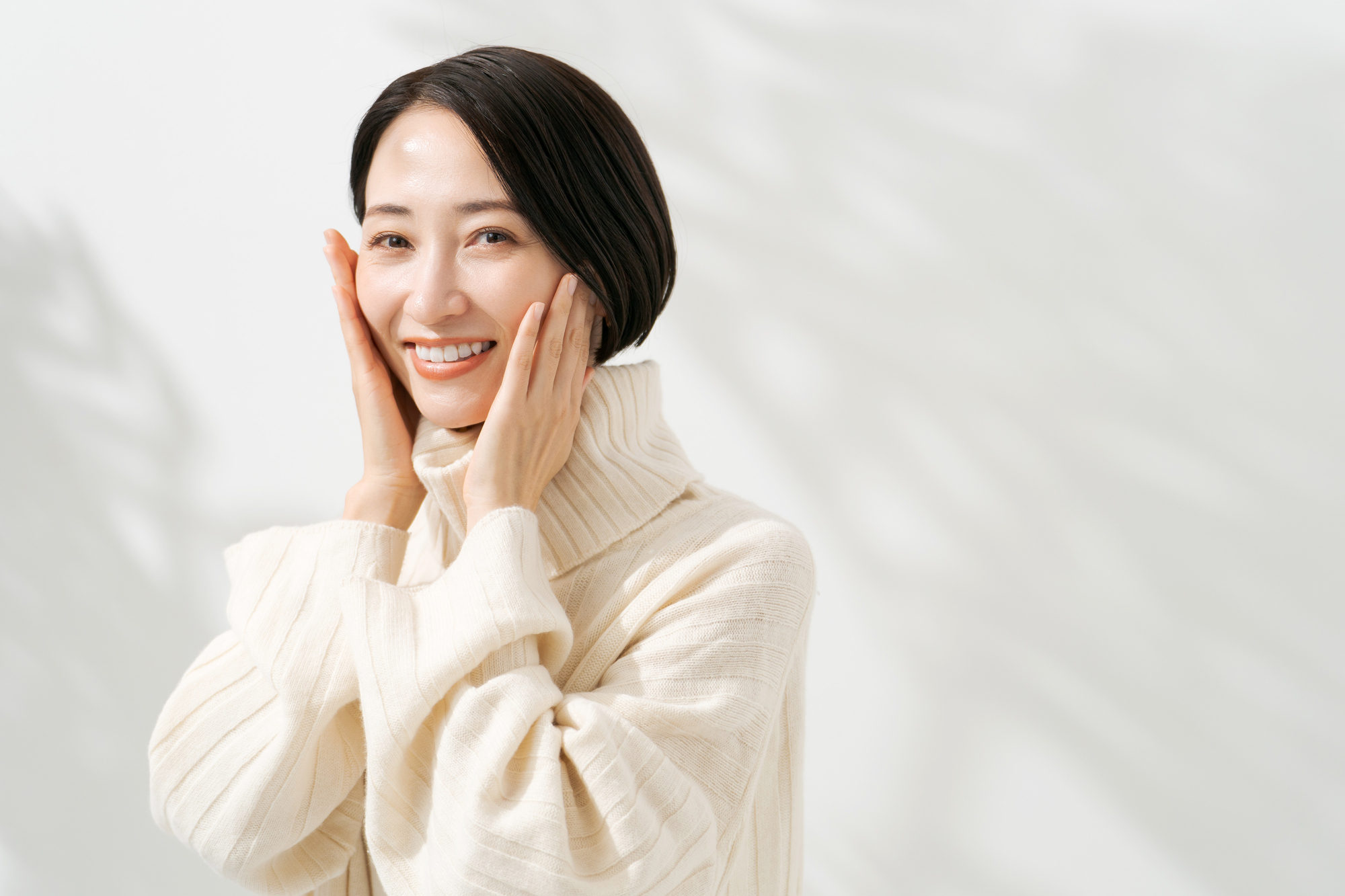 美肌の女性