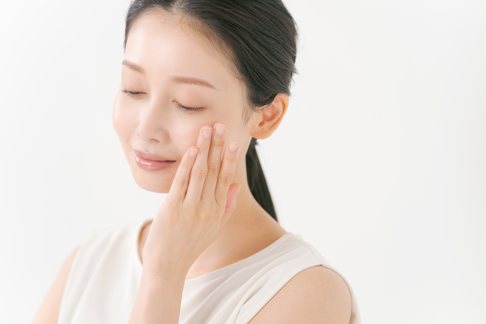 美肌の女性