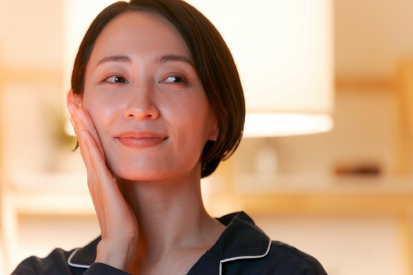 美肌の女性
