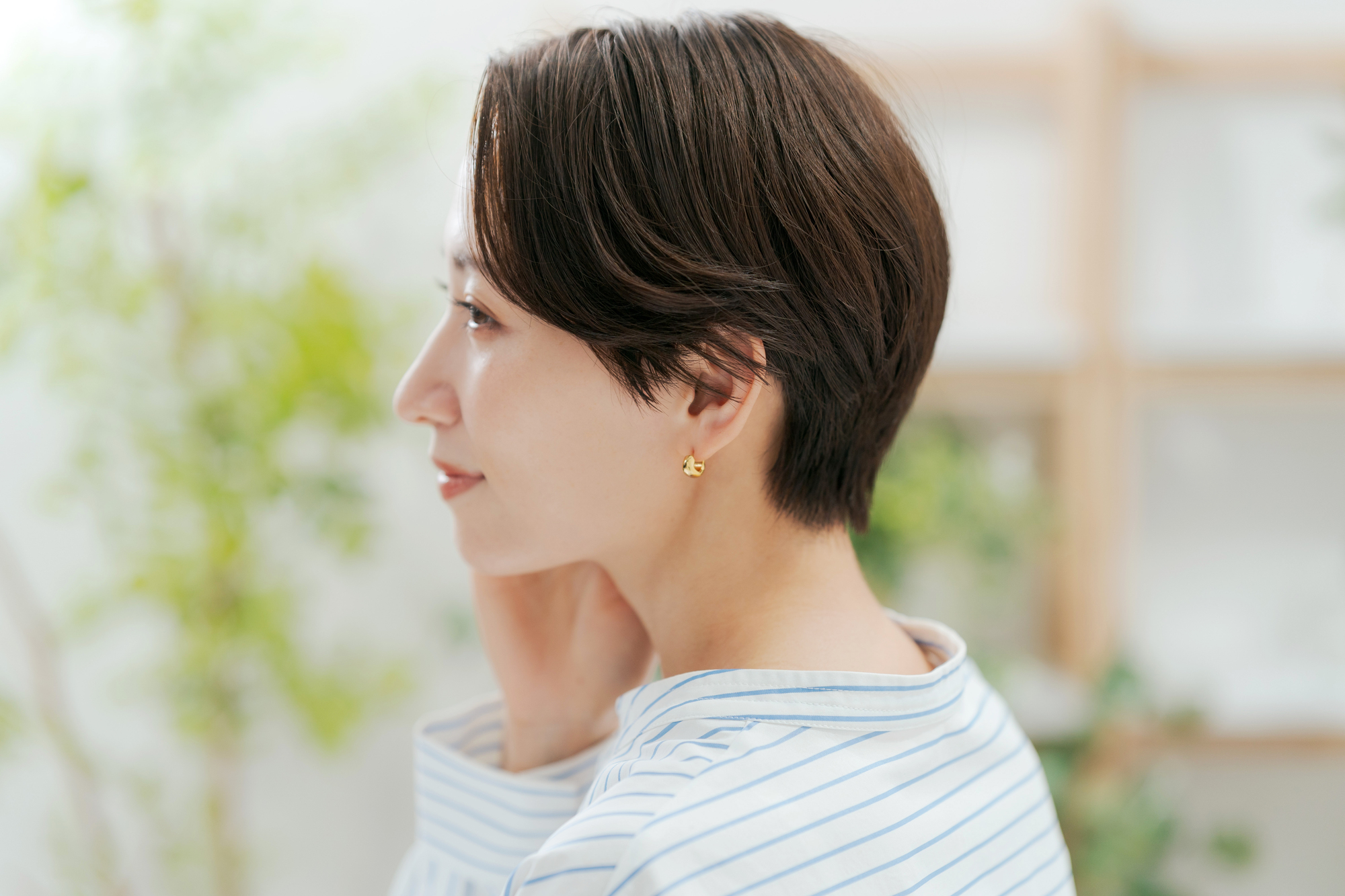 美肌の女性