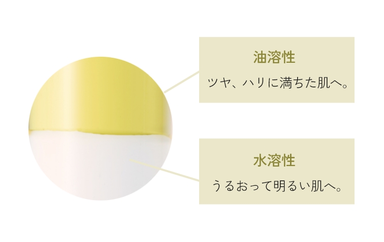 ２層の組み合わせでダブルのケアを叶える最高濃度＊１美容液​