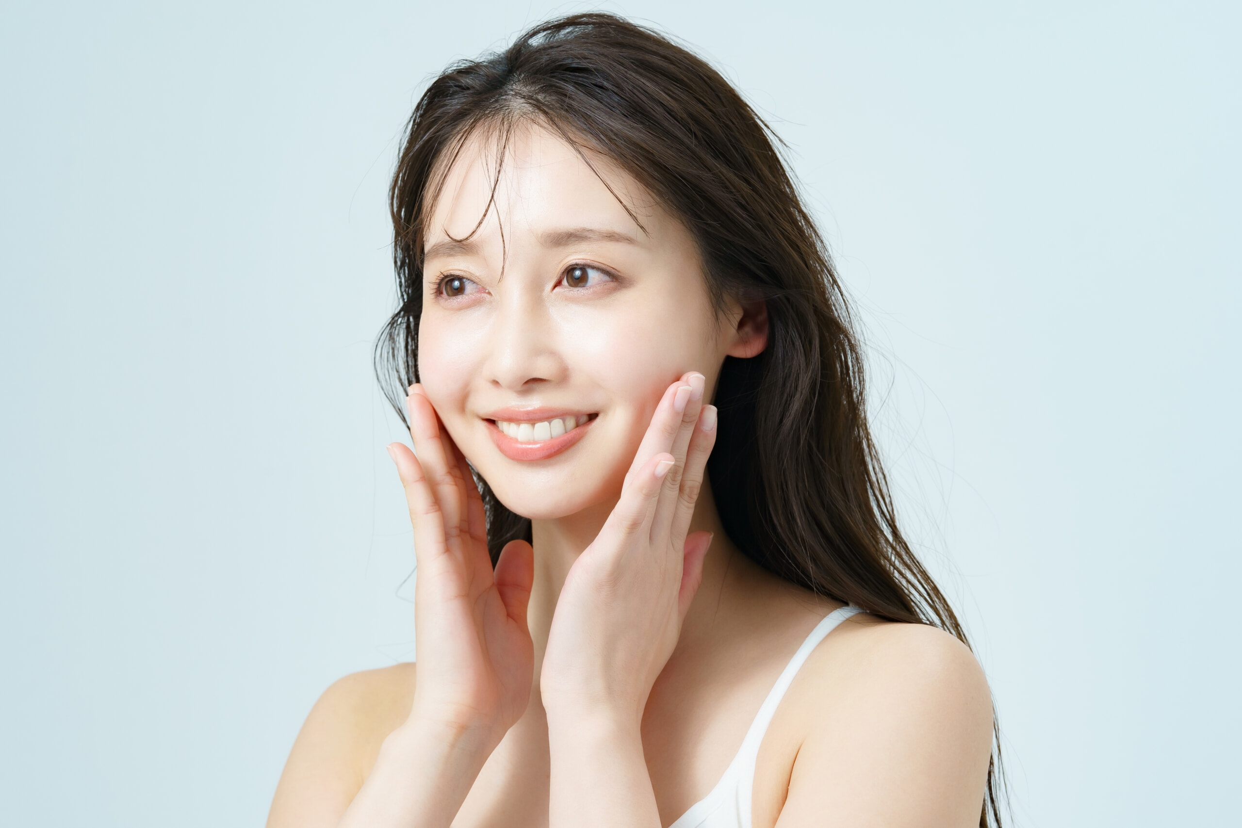 美肌の女性