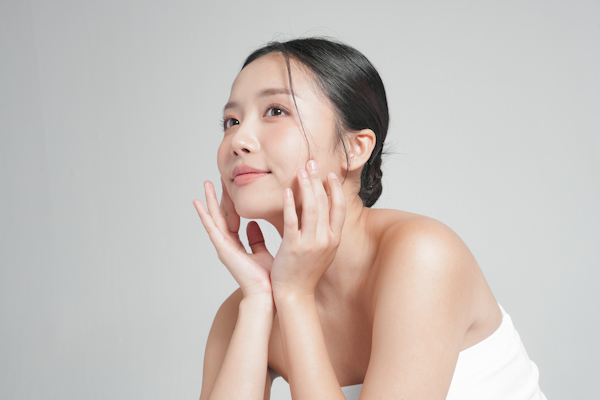 美肌の女性