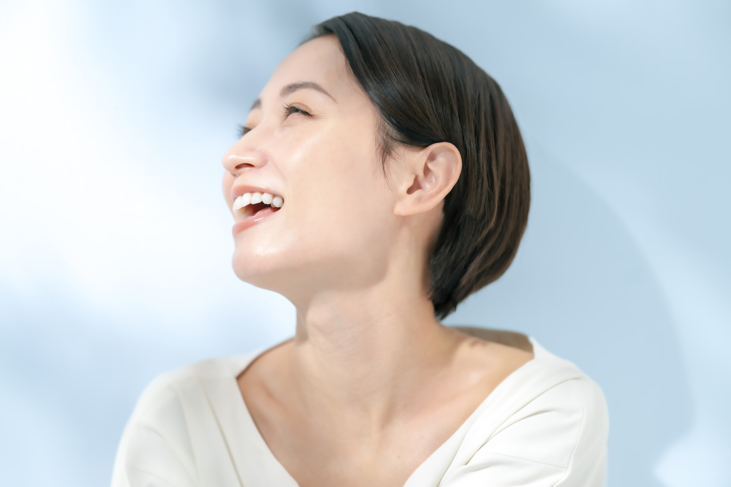 美肌の女性