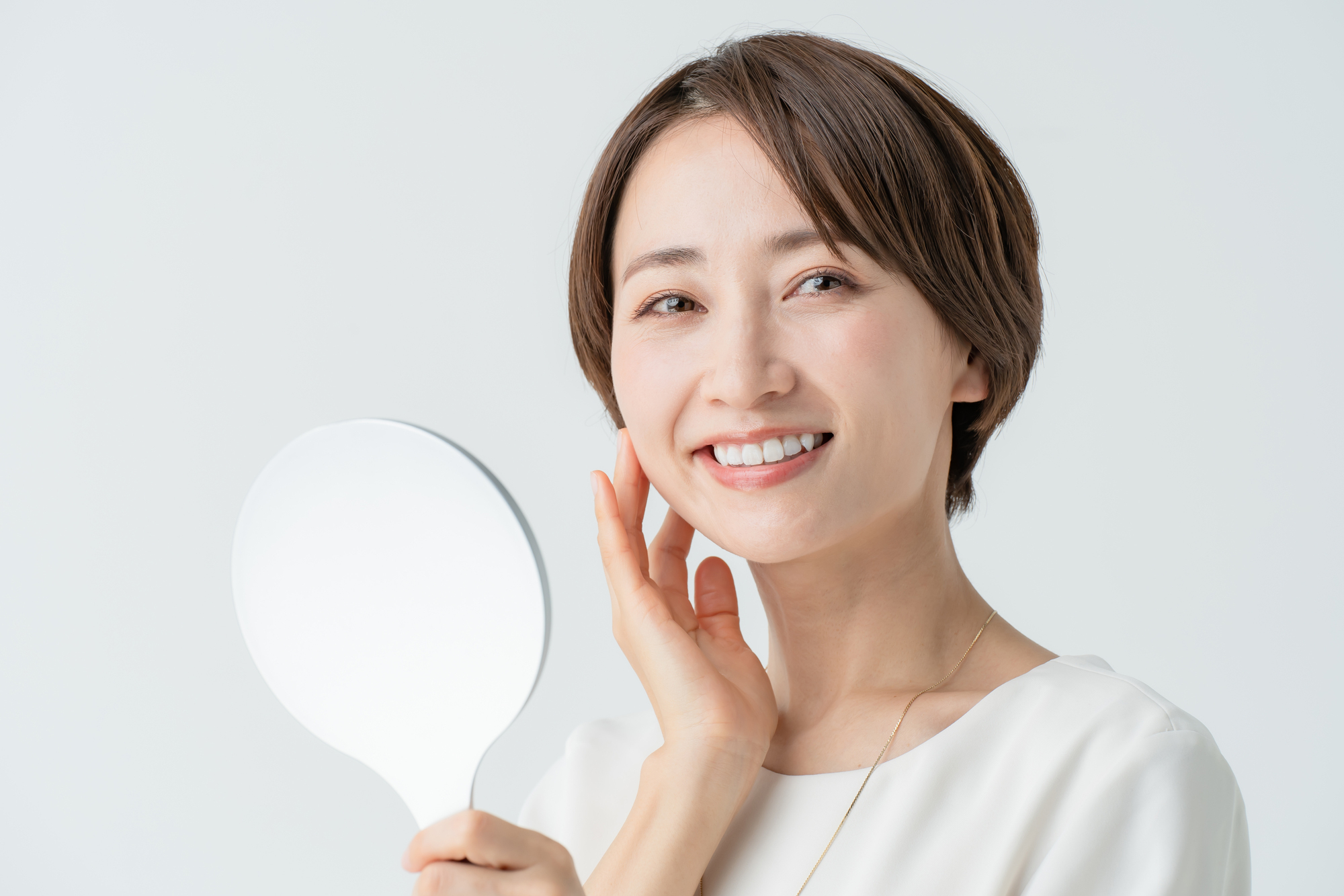 美肌の女性