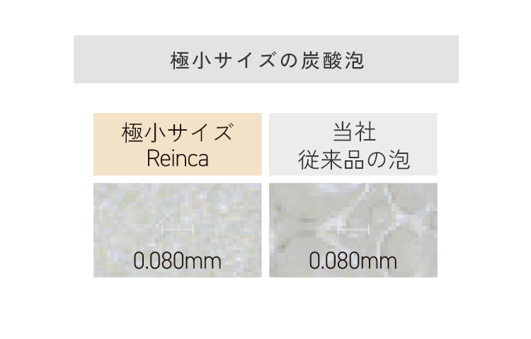 極小サイズの泡で摩擦レス洗顔​