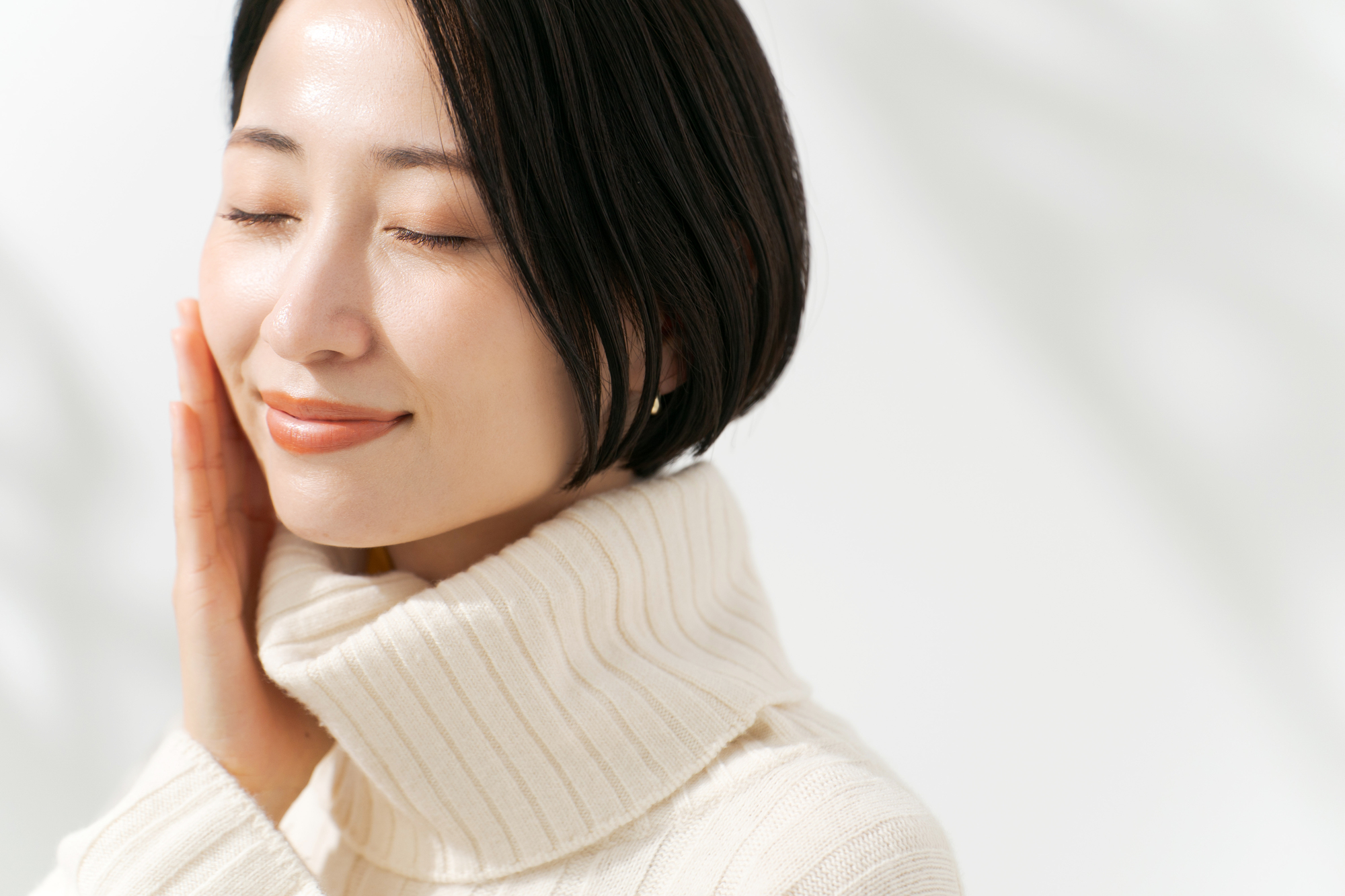 美肌の女性