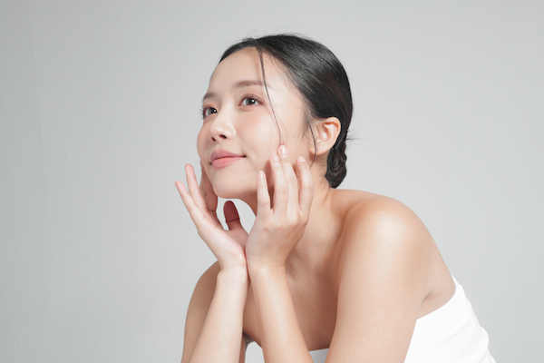 美肌の女性