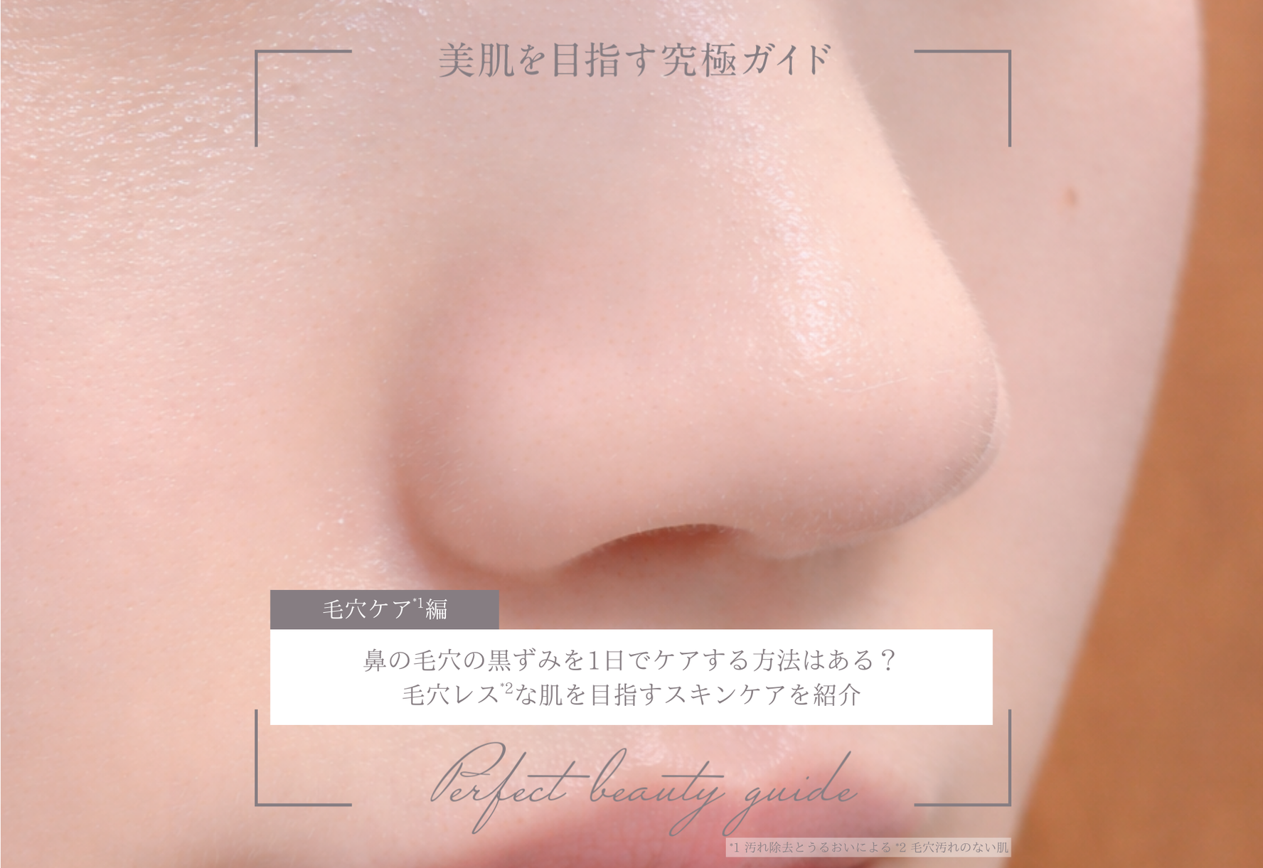 FV_鼻の毛穴の黒ずみを1日でケアする方法はある?毛穴レスな肌を目指すスキンケアを紹介