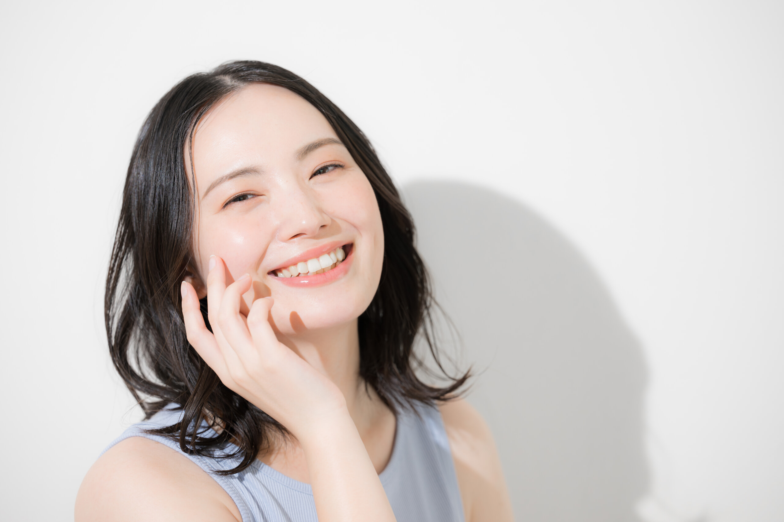 美肌の女性