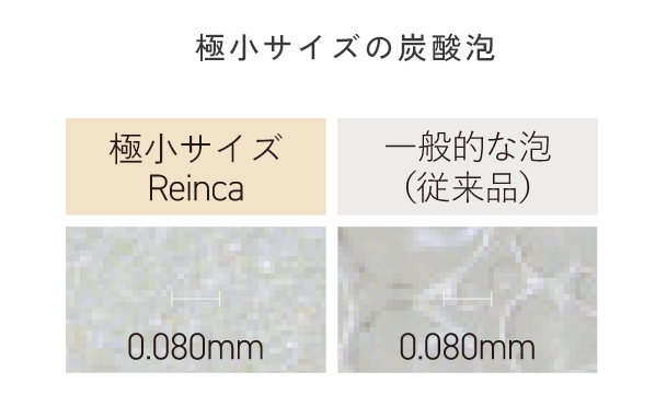 極小サイズの泡で摩擦レス洗顔​