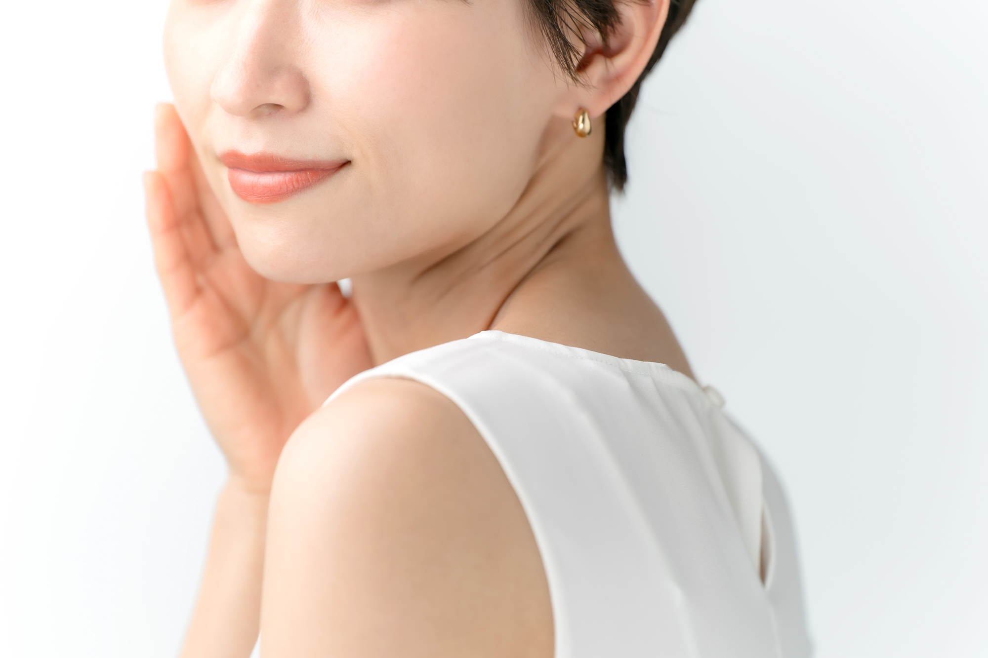 美肌の女性