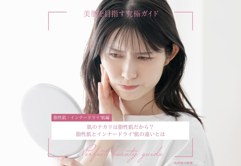 FV_肌のテカリは脂性肌だから？脂性肌とインナードライ肌の違いとは