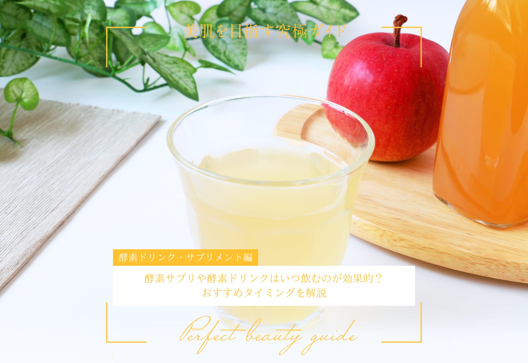 FV_酵素サプリや酵素ドリンクはいつ飲むのが効果的?おすすめタイミングを解説