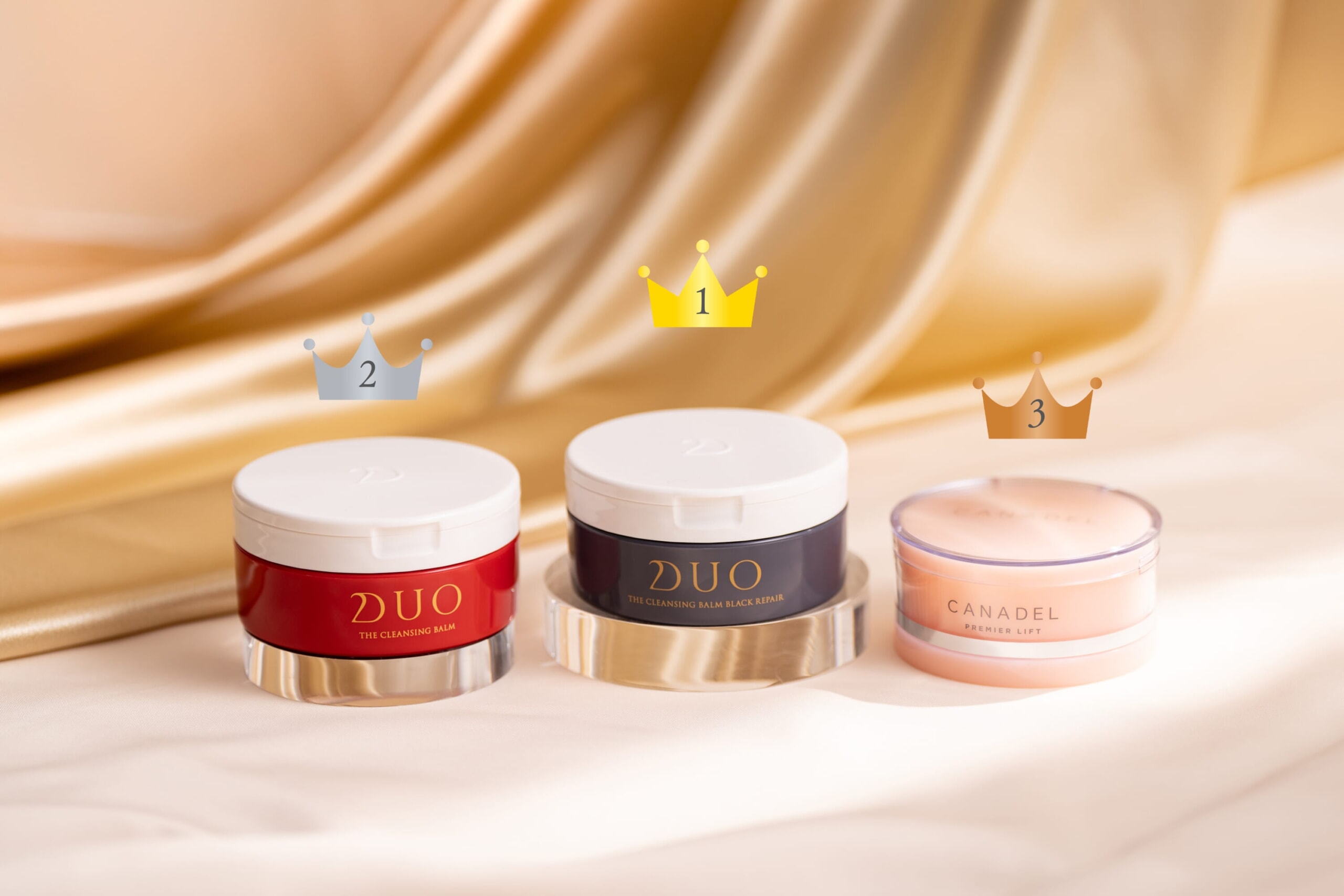 ランキング画像_総合TOP3_DUO ザ クレンジングバーム ブラックリペア,DUO ザ クレンジングバーム,CANADEL プレミアリフト