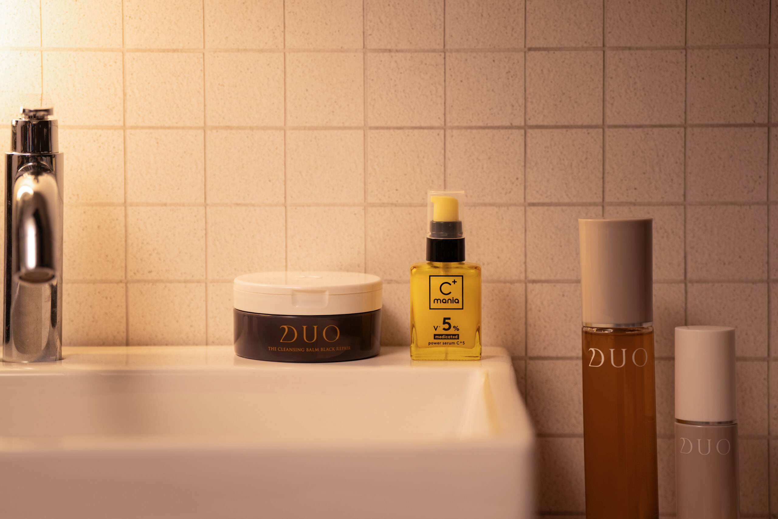 DUO ザ クレンジングバーム ブラックリペア,C+mania 薬用パワーセラムC+5,DUO ザ リブーストローションa,DUO ザ ナイトエマルジョン