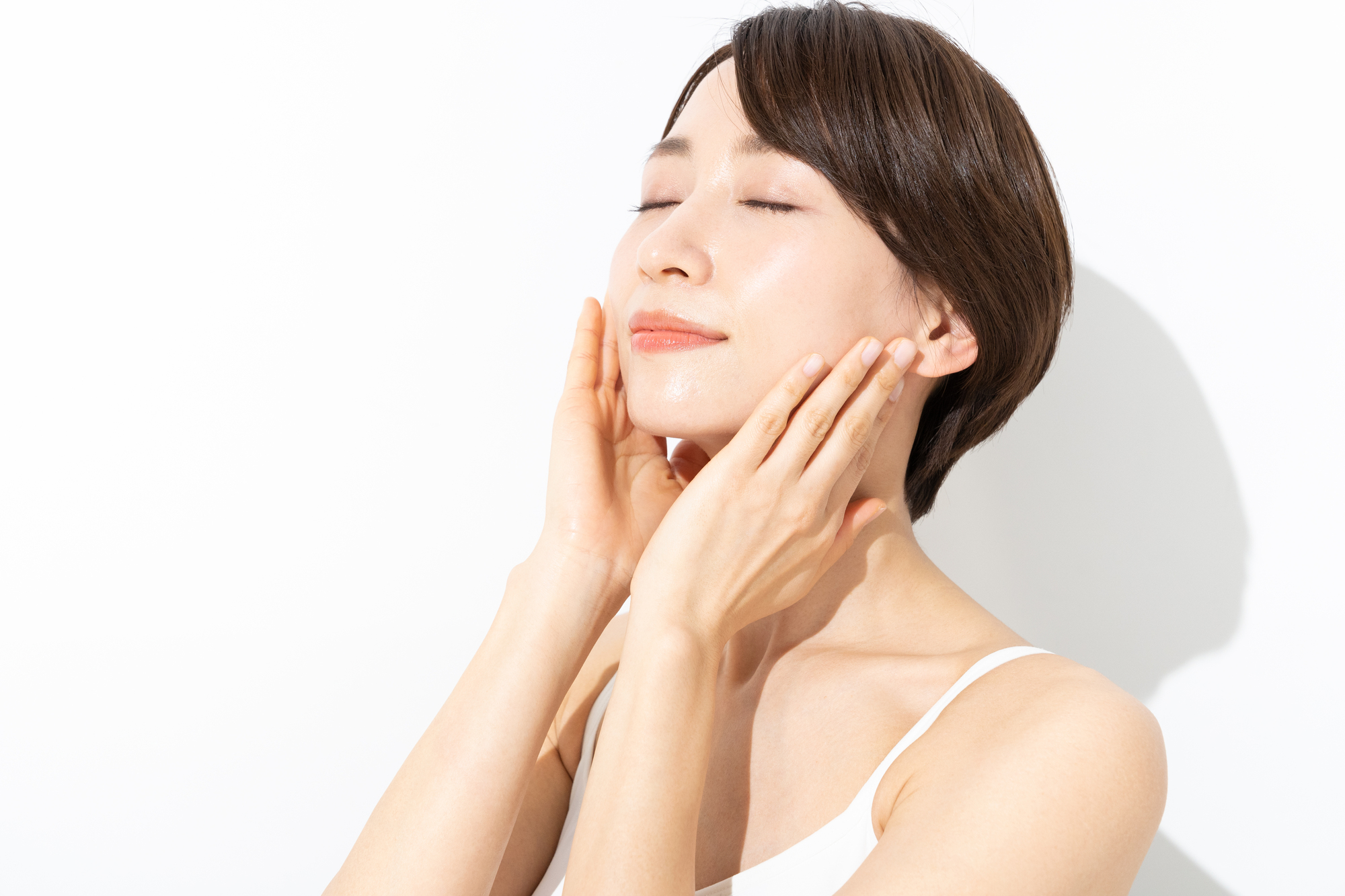 美肌の女性