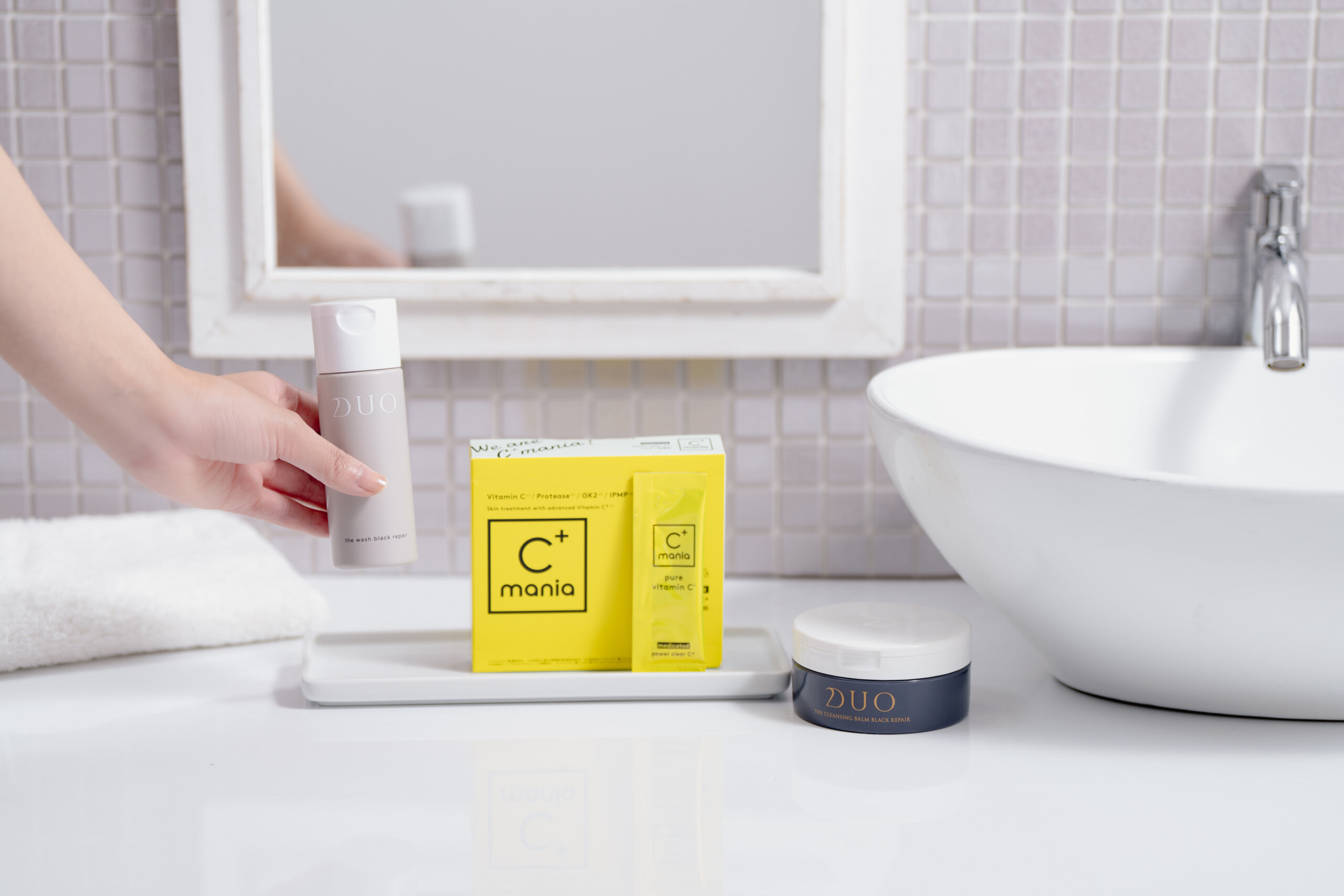 DUO ザ ウォッシュ ブラックリペア,C+mania 薬用パワークリアC+,DUO ザ クレンジングバーム ブラックリペア