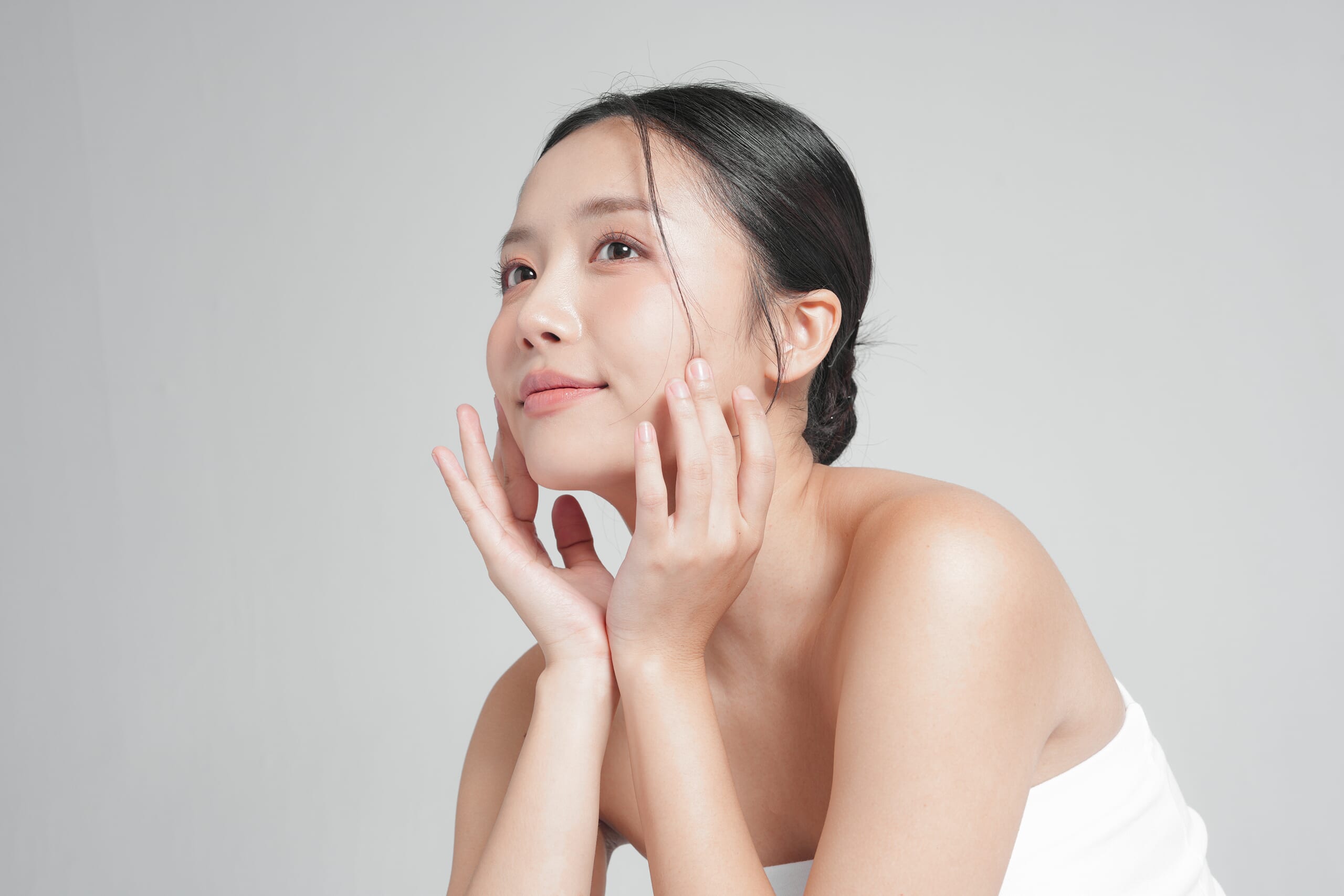 美肌の女性