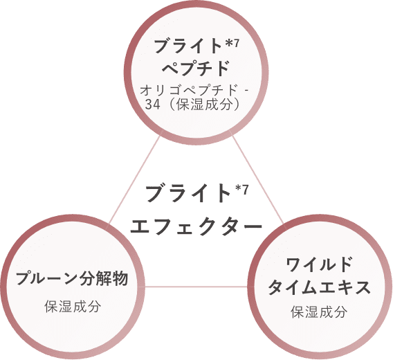 ブライトペプチド,ワイルドタイムエキス,プルーン分解物
