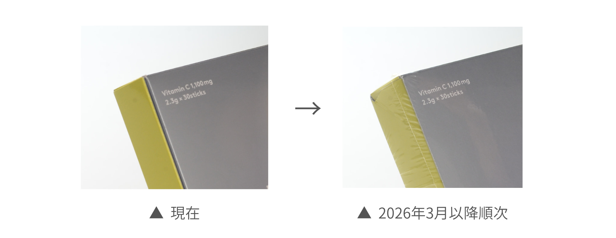 SINTO リポソーム ビタミンC」包装変更に関するご案内（26.02