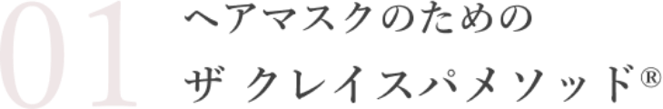 ヘアマスクのためのザ クレイスパメソッド
